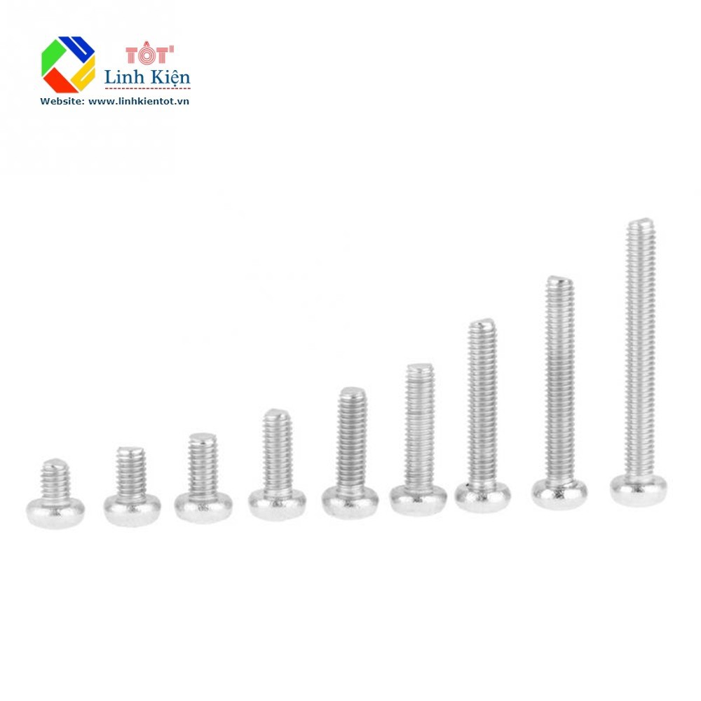 [20 chiếc] Vít M3 bộ 20 chiếc tùy chọn kích thước 5mm 10mm 20mm 30mm 40mm 50mm