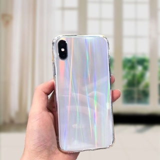 Ốp điện thoại mềm trong suốt màu laser đẹp mắt cho iPhone SE 2020 12 11 Pro Xs Max XR XS 6 7 8 Plus 12 Mini