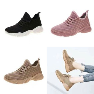 [XẢ HÀNG] Giày thể thao nữ êm chân mẫu mới 2019 - màu đen/hồng/nâu