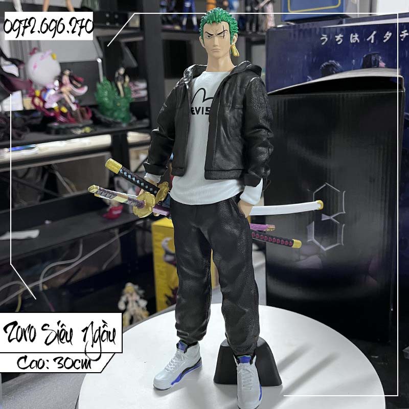 (Có sẵn - 30cm) Mô hình Zoro One Piece thời trang siêu ngầu - Figure One Piece