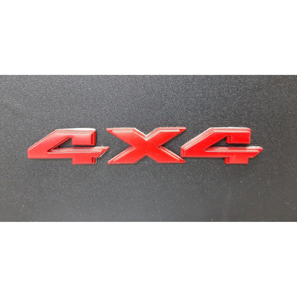 Decal Tem chữ nổi 4x4 trang trí ô tô
