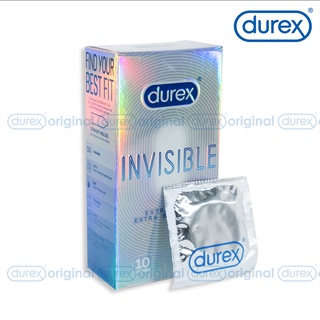 Bao cao su Durex invisible condom latex siêu mỏng bcs Extra Sensitive freesize tiện dụng.