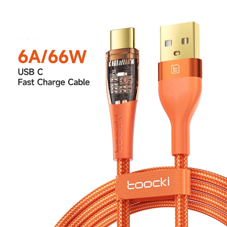 Cáp sạc nhanh TWITCH 6A USB Type C 66W cao cấp chuyên dụng