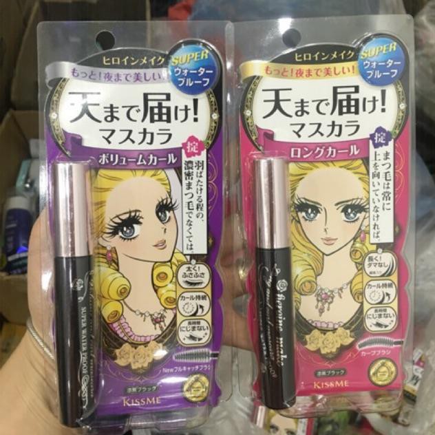 Mascara chuốt mi 3D và tẩy trang mi Kiss me Heroine Nhật Bản