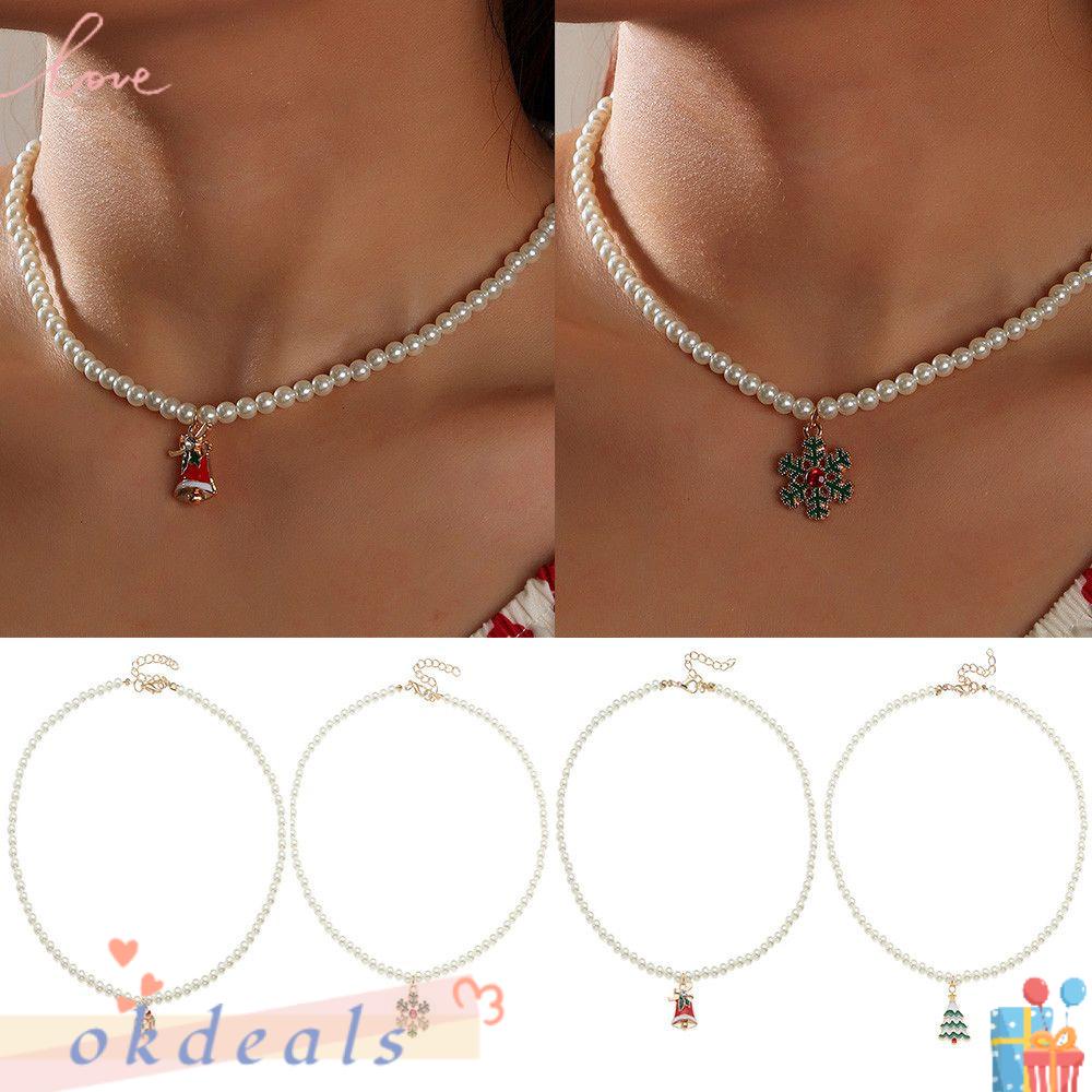 Vòng cổ Mặt Hình Cây Thông Giáng Sinh Thời Trang Cho Nữ