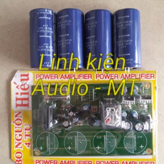 Combo mạch nguồn 4 tụ + 4 tụ nguồn 10.000uf 80v