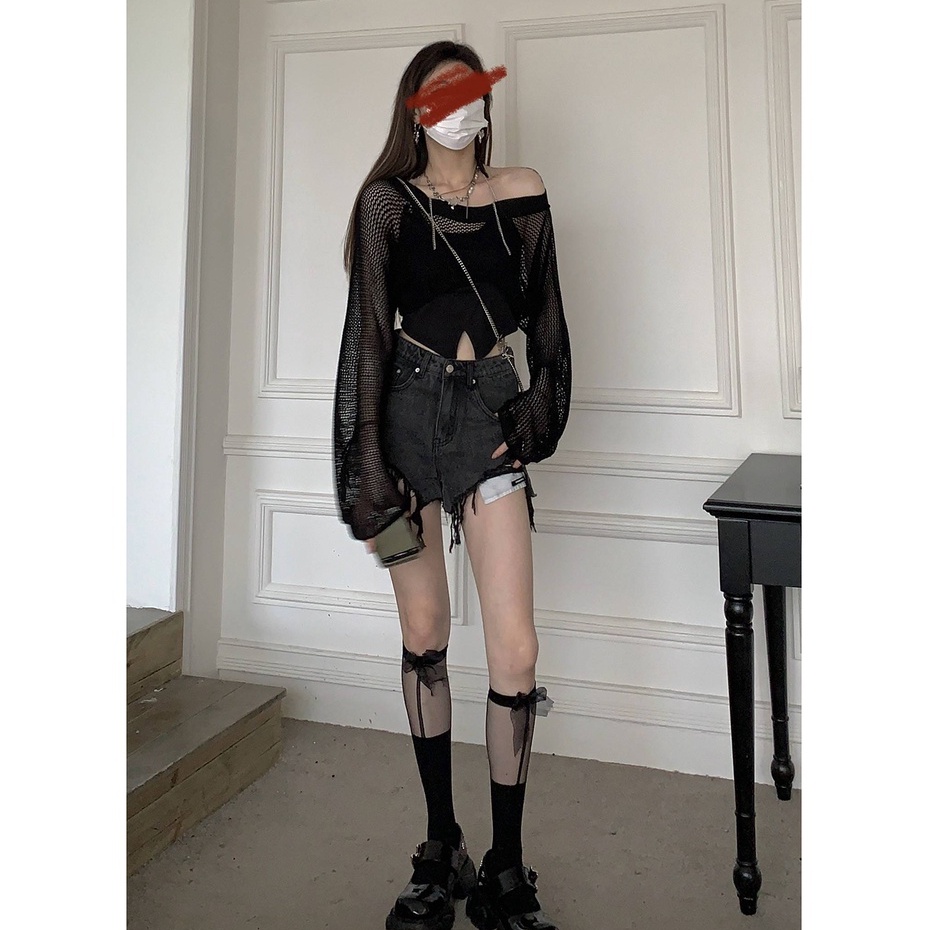 QADCOL Áo Hai Dây Ngắn Dáng Rộng Thời Trang Mùa Hè Hàng Mới Dành Cho Bạn Gái