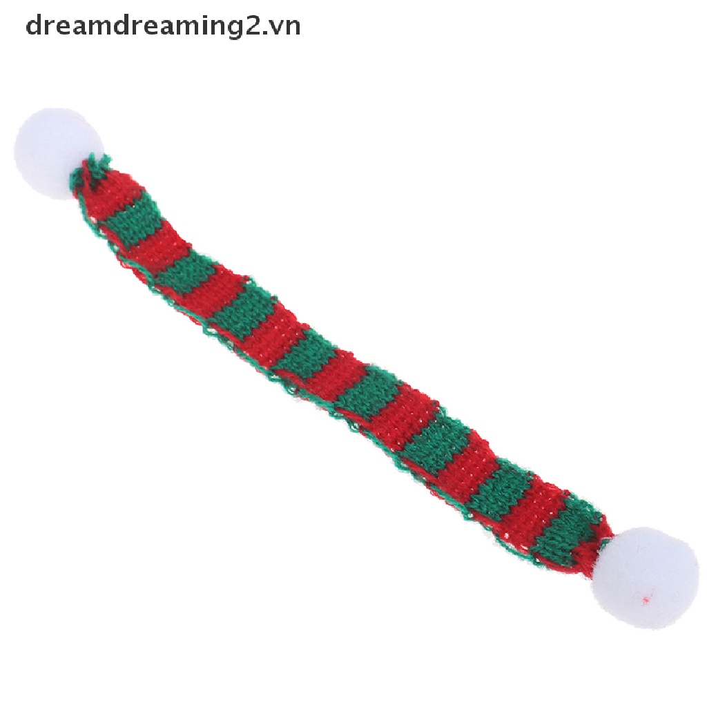 Set Mũ Và Khăn Choàng Cổ mini Dễ Thương Cho Nhà Búp Bê Tỉ Lệ 1 / 6 1 / 12