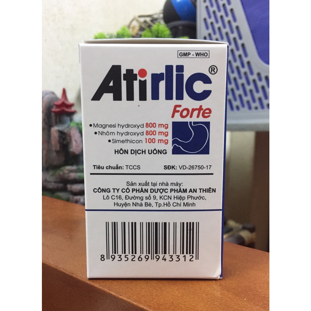 Atirlic forte giúp giảm nhanh viêm loét dạ dày, đầy hơi chướng bụng hiệu quả .