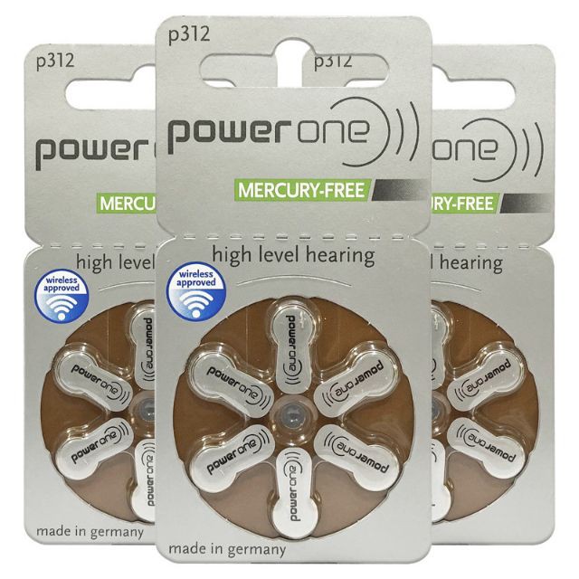 Pin máy trợ thính Power one P312 zine Đức [www.thietbikq.com]