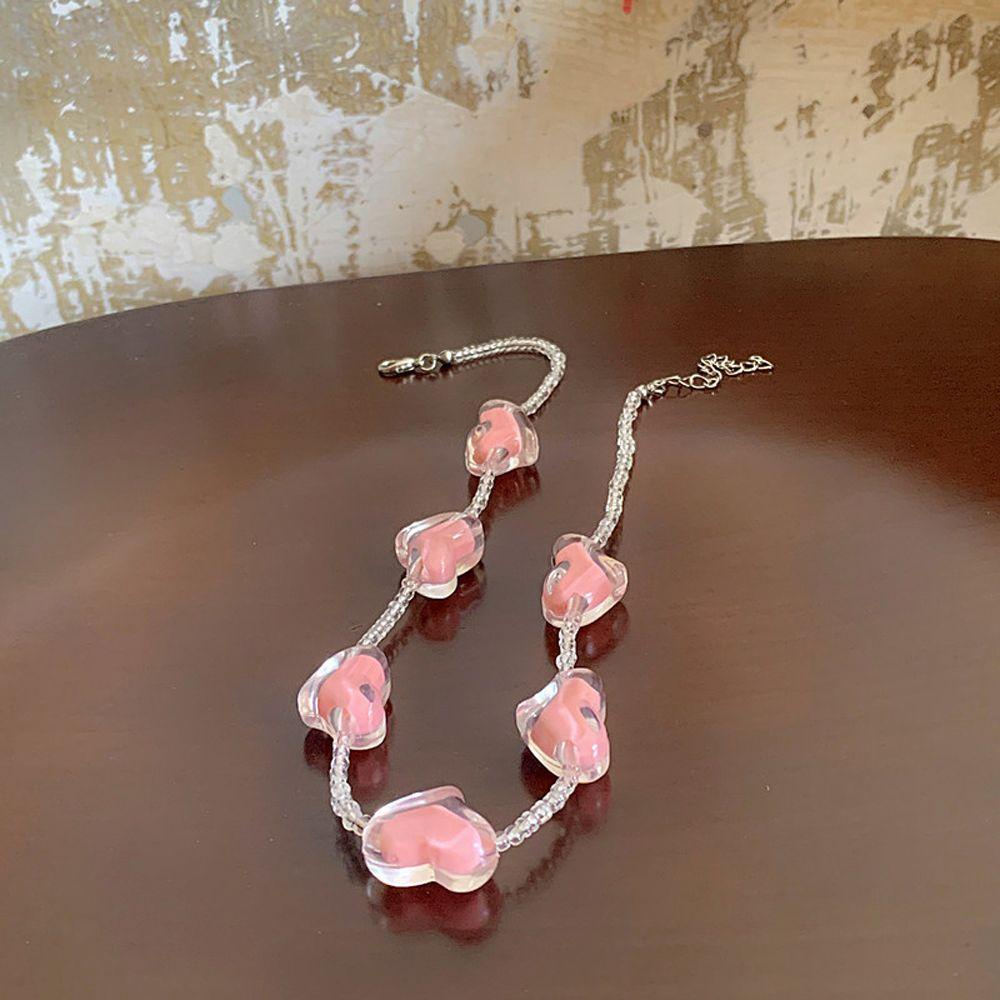 Vanes1 Vòng Cổ Chuỗi Hạt Trong Suốt Đáng Yêu Thanh Lịch Thời Trang Mùa Hè Cho Nữ