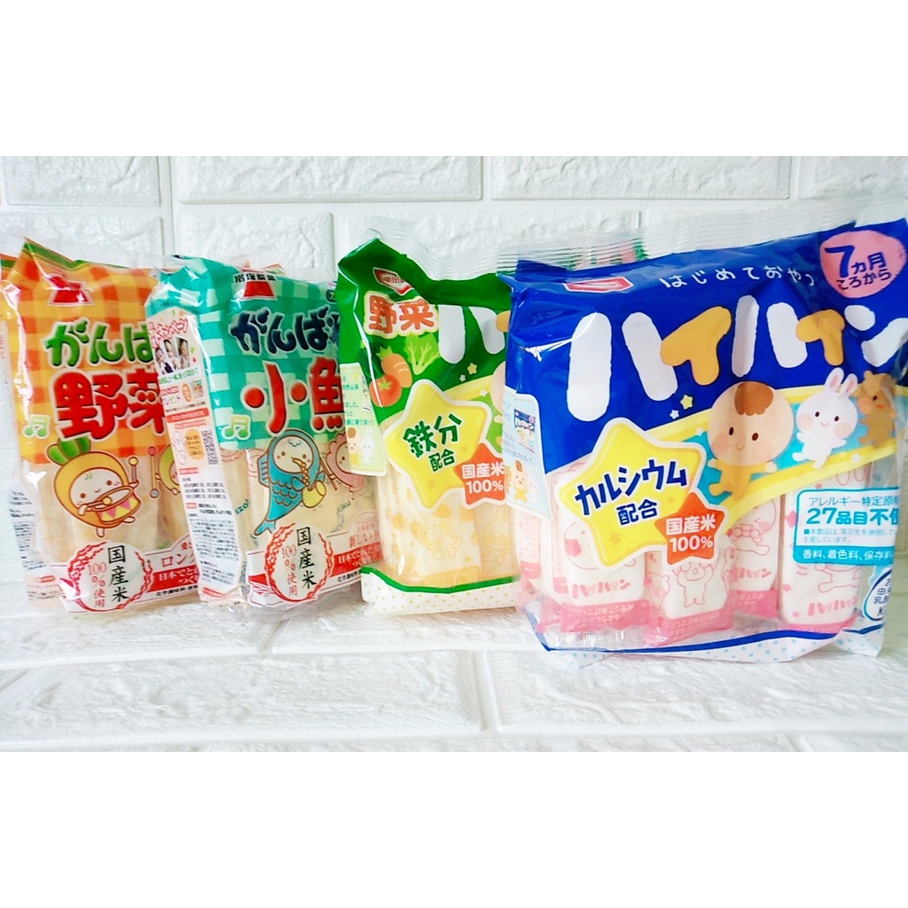 Bánh gạo tươi Haihai cho bé ăn dặm đủ vị Nhật Bản