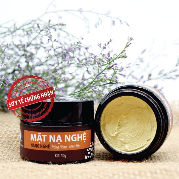 Mặt Nạ Nghệ Hữu Cơ Se Khít Chân Lông, Mờ Thâm, Liền Sẹo, Sáng Da Wonmom 50g