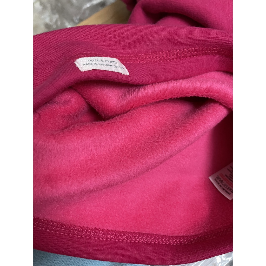 XẢ KHO - Bộ lót lông Momma cho bé 3-6 tháng