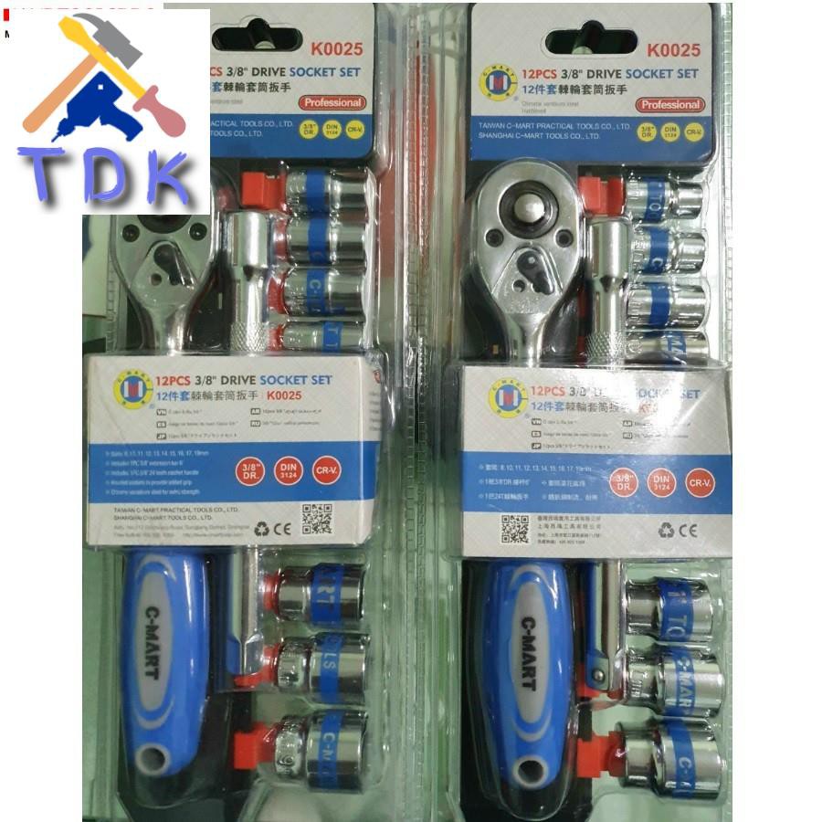 Tuýp bộ 3/8″ 12 chi tiết K0025 C-MART