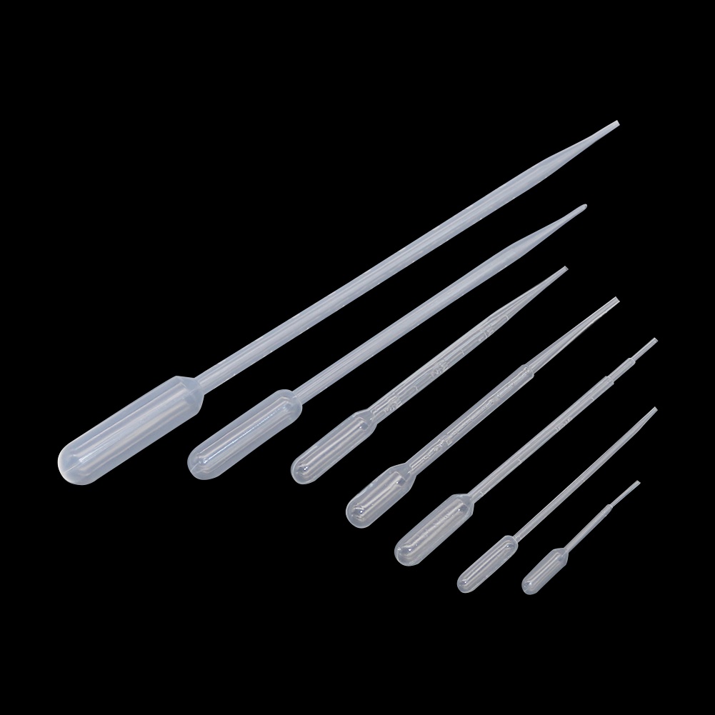 Set 10 Ống Nhỏ Giọt 0.2 / 0.5 / 1 / 2 / 3 / 5 / 10mL Bằng Nhựa Dành Cho Phòng Thí Nghiệm