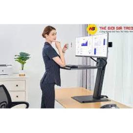 Giá Treo Màn Hình Máy Tính Để Bàn NB - S100 - [ 2 MÀN HÌNH ] -  Nâng Lên Hạ Xuống Tự Động [ Hàng Chính Hãng - 2021 ]