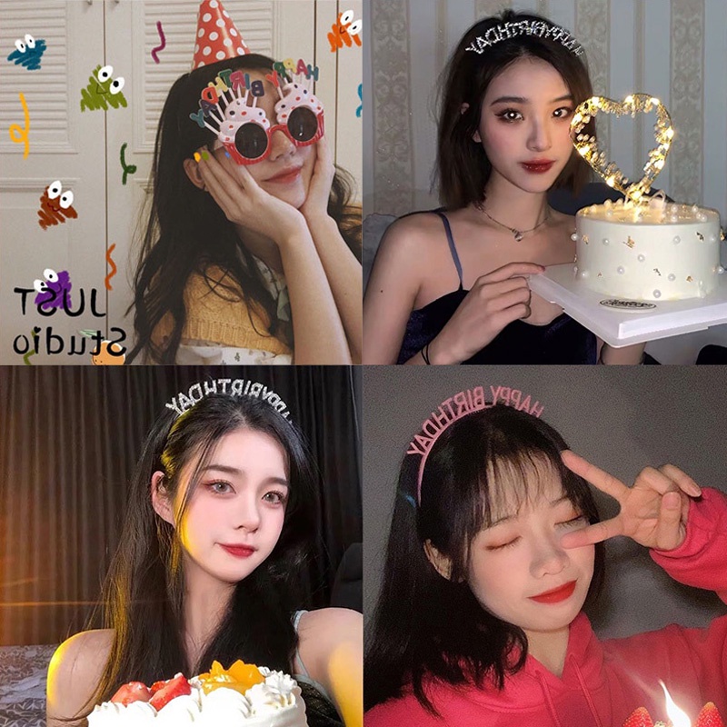 Phụ Kiện Băng Đô Thời Trang Dễ Thương Chúc Mừng Sinh Nhật
