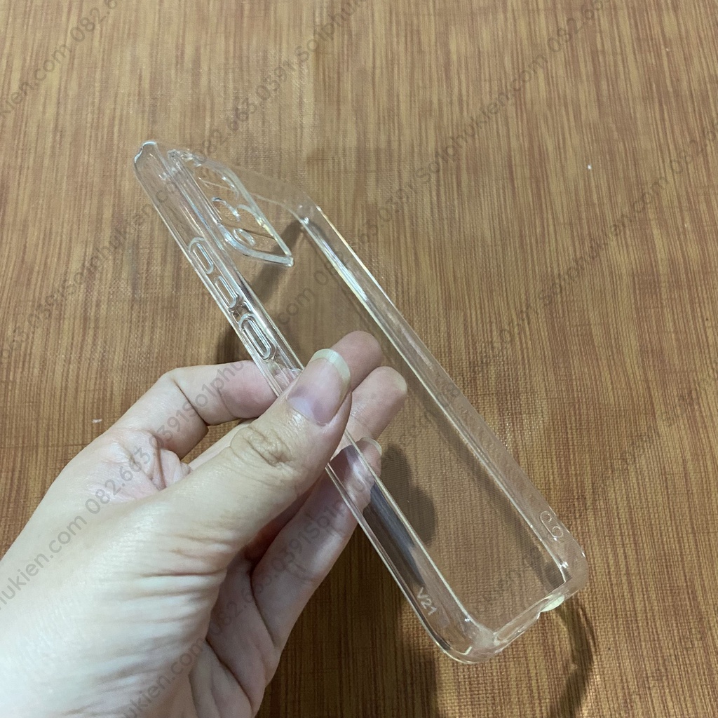 Ốp lưng Vivo V21 dẻo trong cao cấp có bảo vệ cam