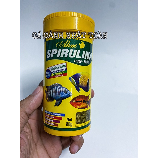 THỨC ĂN CHUYÊN CHO CÁ BIỂN SPIRULINA PELLET AHM TURKEY 80G