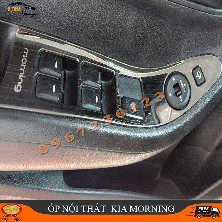 Kia Morning, Ốp trang trí nội thất xe Kia Morning số sàn đời 2013 đến 2020 trang trí nội thất xe sang trọng hơn