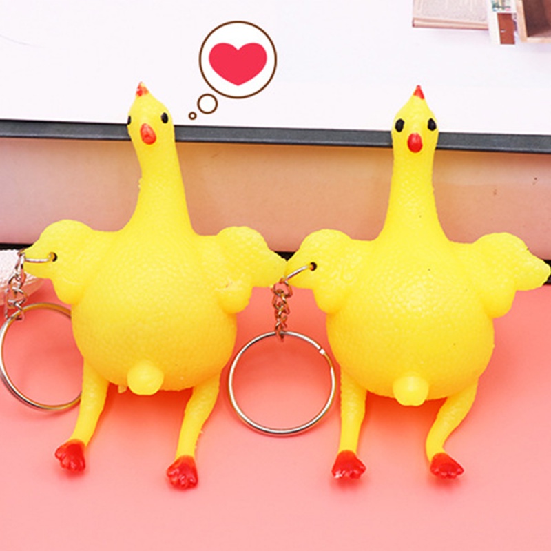 Đồ chơi bóp gà đẻ trứng FONKEN trêu chọc giảm căng thẳng
