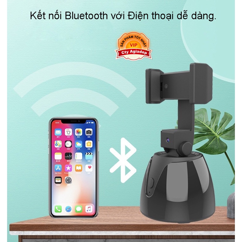 Máy quay vlog Y360 tự động AI 360 độ dịch chuyển theo người + Remote + Tripod