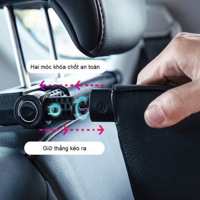 Sản Phẩm Gối tựa đầu cao cấp chống mỏi cổ khi ngủ trên xe ô tô TZ-A02. Chất liệu cao su non bọc da, dễ dàng tháo lắp. .