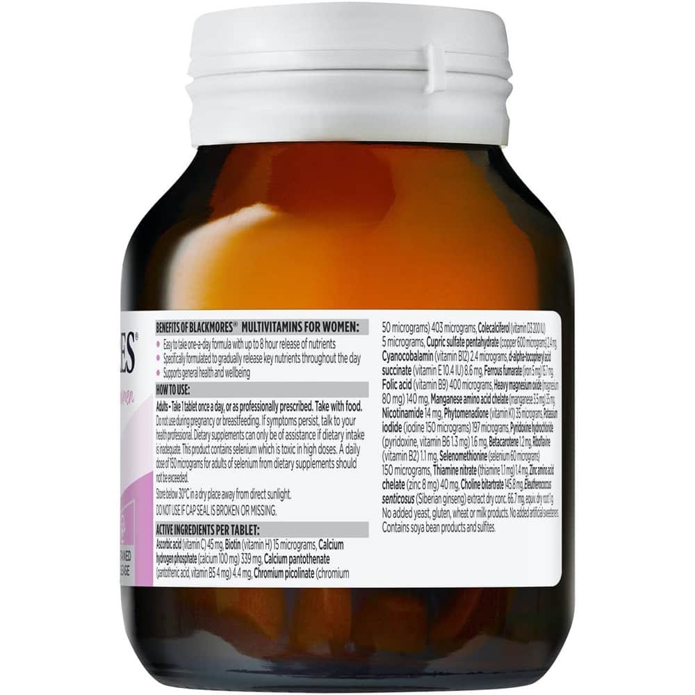 Vitamin cho phụ nữ Blackmores Multivitamins For Women Sustained Release 60 Tablets