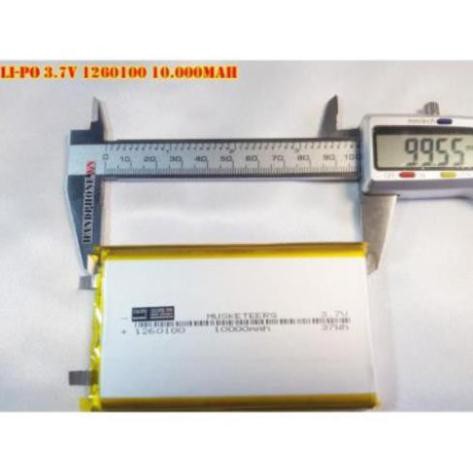 Pin Li-Po 3.7V 1260100 10000mAh  chế UPS, sạc dự phòng