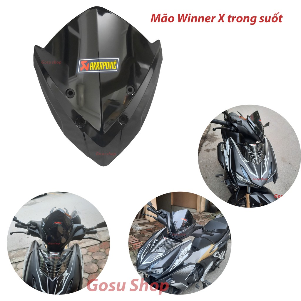 Mão Winner X - Kính chắn gió thời trang thể thao nổi bật