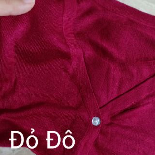 Áo Khoác Cardigan Len Mỏng Cổ Tim