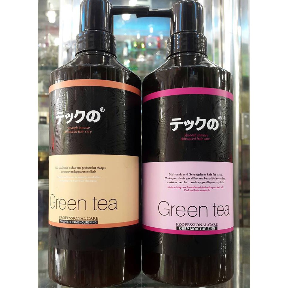 Cặp dầu gội xả siêu mượt trà xanh  Green Tea
