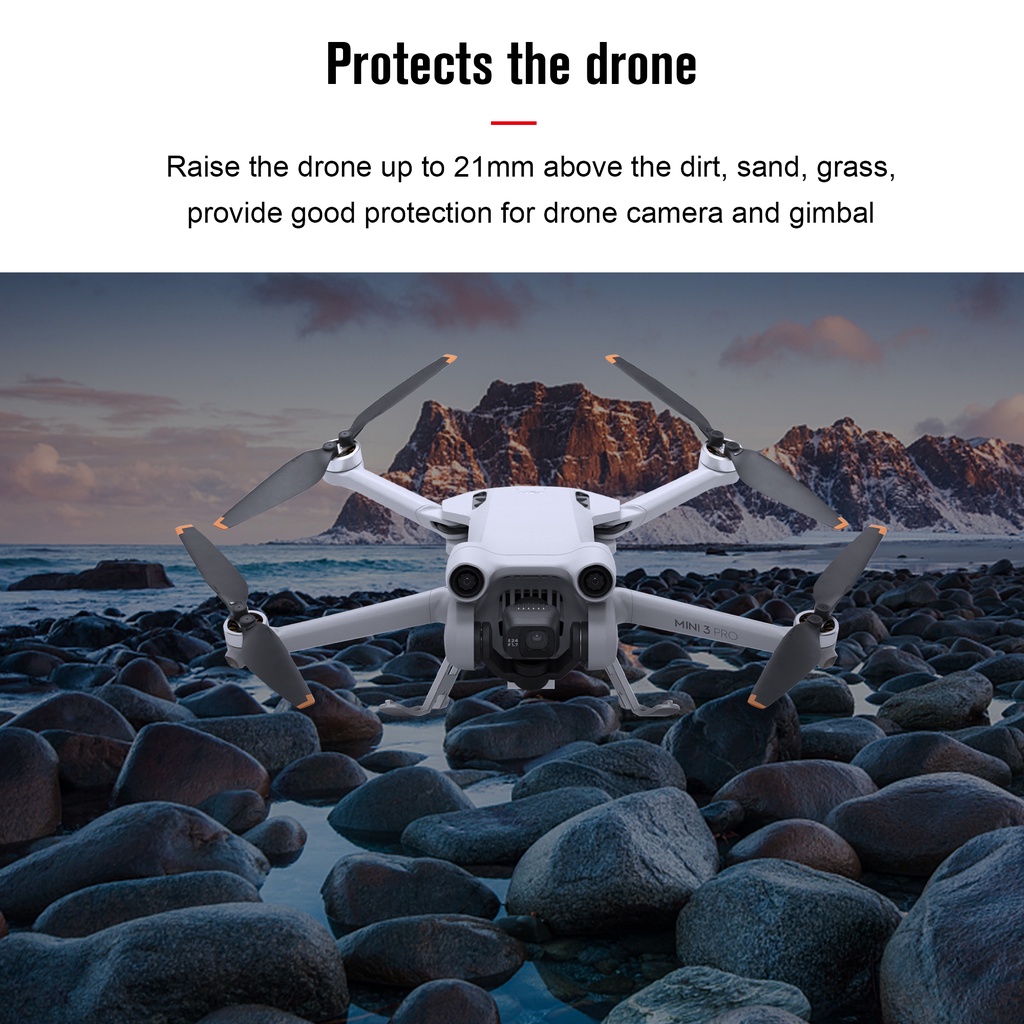 Khung Hạ Cánh Mở Rộng Bảo Vệ Chống Rơi Cho DJI Mavic Mini 3 PRO LED Gear Mini 3 PRO