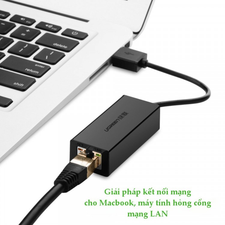 Cáp chuyển USB 2.0 to LAN 10/100Mbps Ugreen 20254