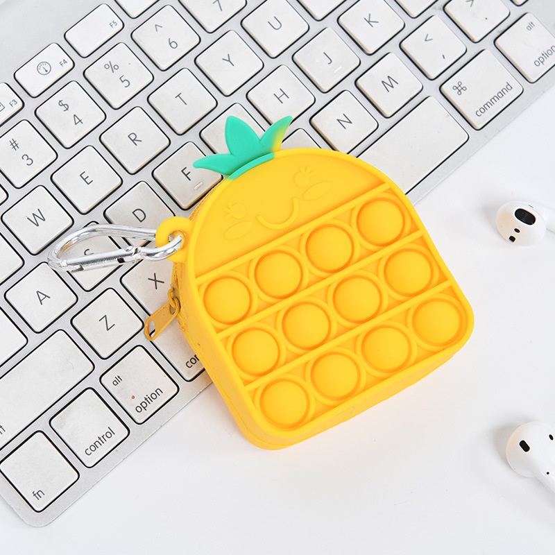 Móc khóa mini hình đồ chơi nhấn bong bóng giải tỏa căng thẳng cho người lớn trẻ em