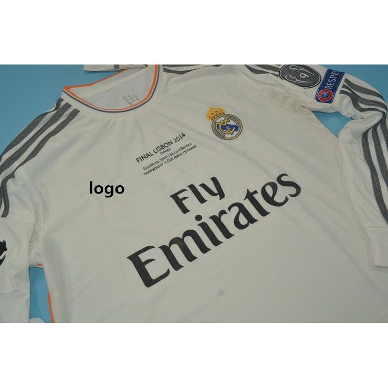 Áo Thun Đá Banh Tay Dài Đội Tuyển Real Madrid 2013 2014