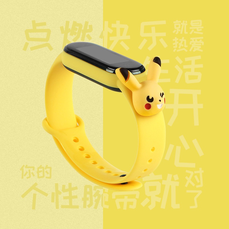 XIAOMI Dây Đeo Thay Thế Chất Liệu Silicone Cho Mi Band 5 4/3 Mi Band 6