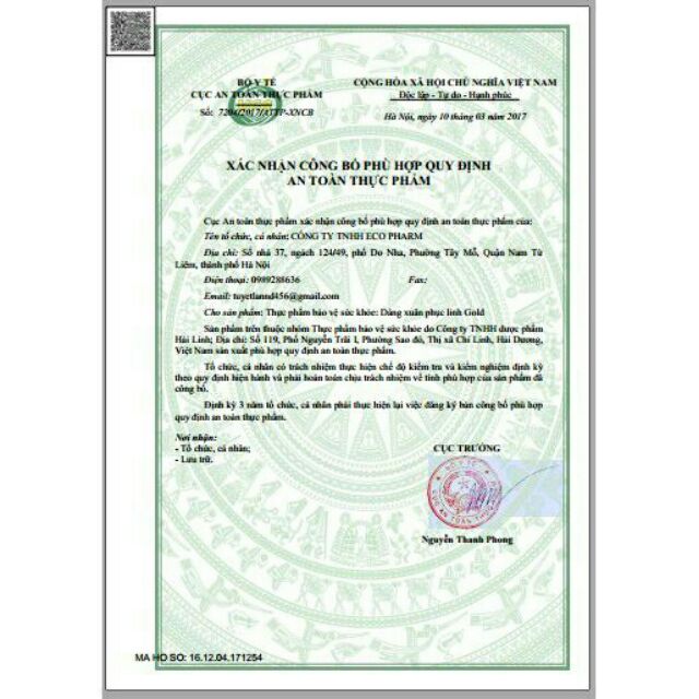 Giảm cân Dáng Xuân Phục Linh Gold - Dáng đẹp ,eo thon