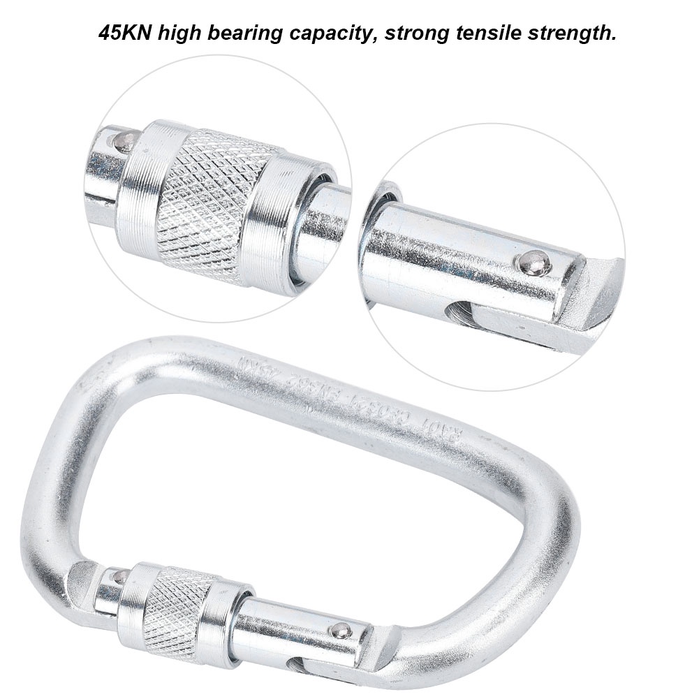 Móc khóa chữ D chất liệu thép không gỉ chịu lực tốt