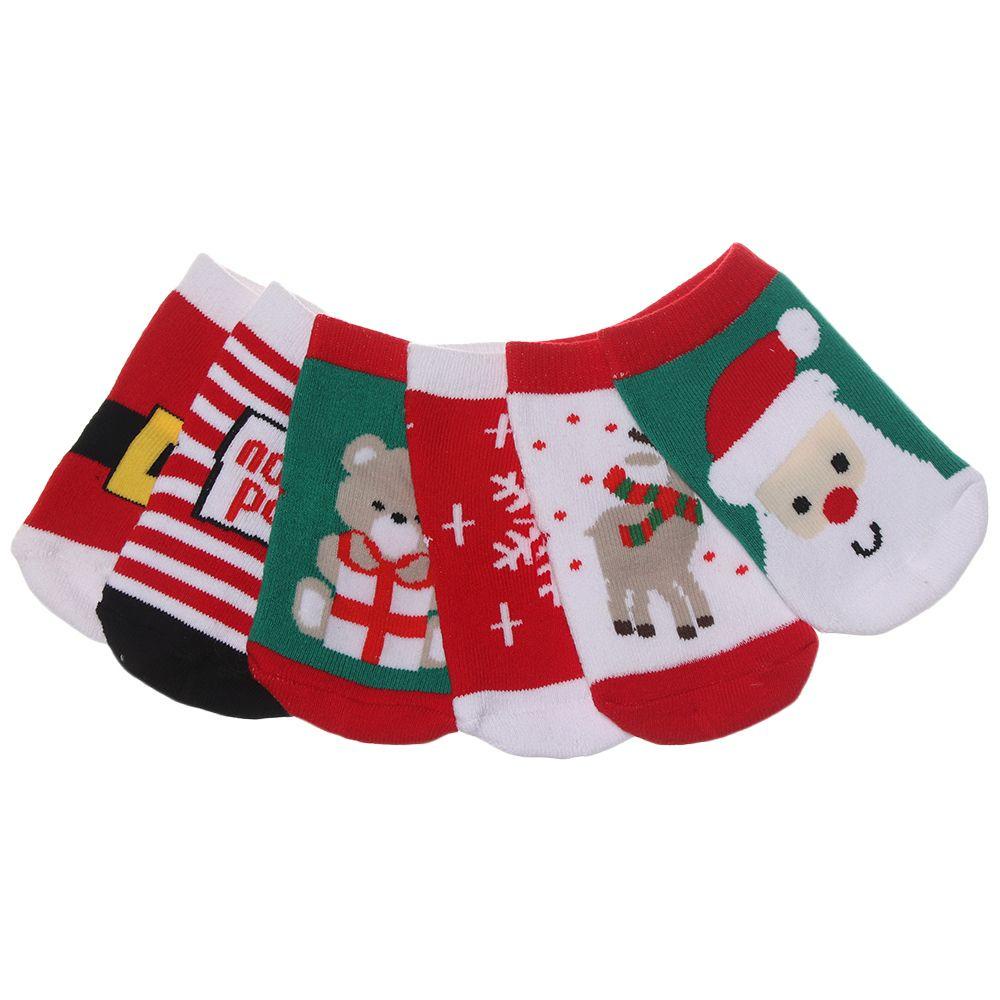 1 Đôi Tất Cotton Hoạ Tiết Giáng Sinh Ấm Áp MIHAN1