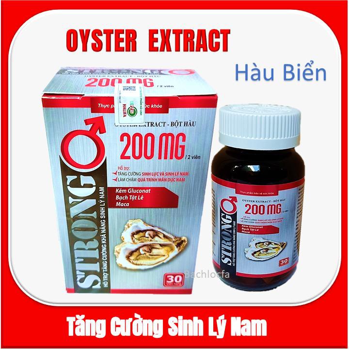 Hàu Biển Strong Oyster Extract - Bổ Thận, Tráng Dương, Tăng Cường Sinh Lý-Hộp 30 Viên