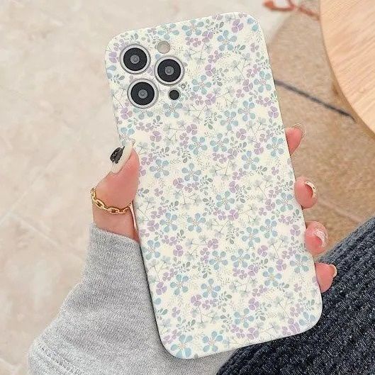 Ốp Điện Thoại Mềm Chống Rơi Họa Tiết Hoa Oải Hương Cho IPhone 12 11 7 8 + SE X XS XR XSMAX 11 11pro 11promax 7 12 12promax