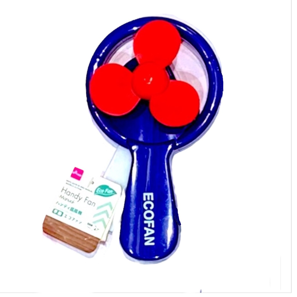 Daiso Quạt Cầm Tay Eco Fan Đỏ/ Xanh/ Đen
