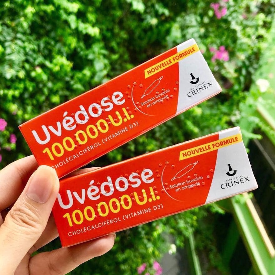 MẪU MỚI - D3 Liều Cao Pháp - Vitamin D3 UVEDOSE 100.000 UI Pháp