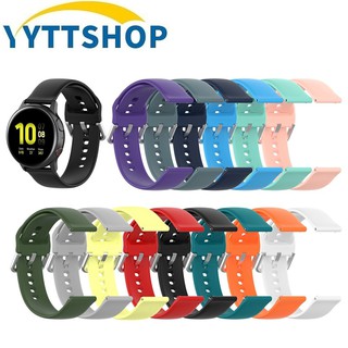 Dây Đeo Bằng Bạc 20mm Cho Samsung Galaxy Active 2 Huami Amazfit Bip Gts