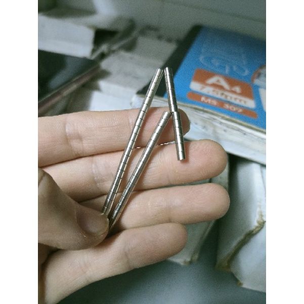 20 cái nam châm tai nghe siêu nhỏ 3*3mm trụ