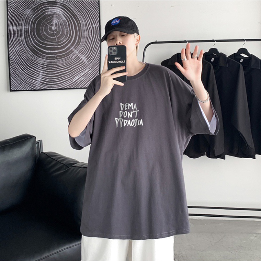 Áo thun Unisex Phong Shop MÈO DEEM phông tay lỡ nam nữ form rộng Oversize 3 màu