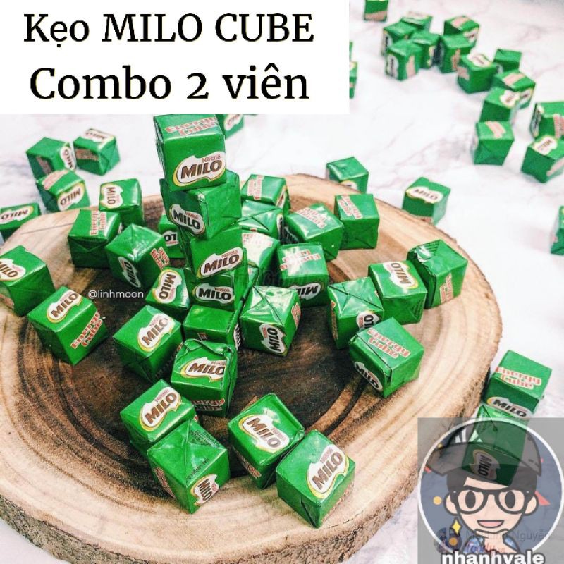 [Combo 2 viên]Kẹo Milo Cube viên vuông vị sữa, ăn là nghiền luôn, Đồ ăn vặt SNACK SEEKER😋😋😋