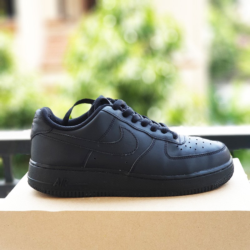 Giày Chính Hãng Nike AF1 full  đen, nhiều size, real 2hand